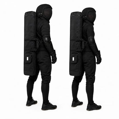 HEMA Sword Bag, 1680D Polyester HEMA Bag for Longsword, Saber, Rapier and Training Weapons, Padded Sword Carrying Case with Shoulder Strap, Black, (Two Sword Basic) - size: Two Sword Basic