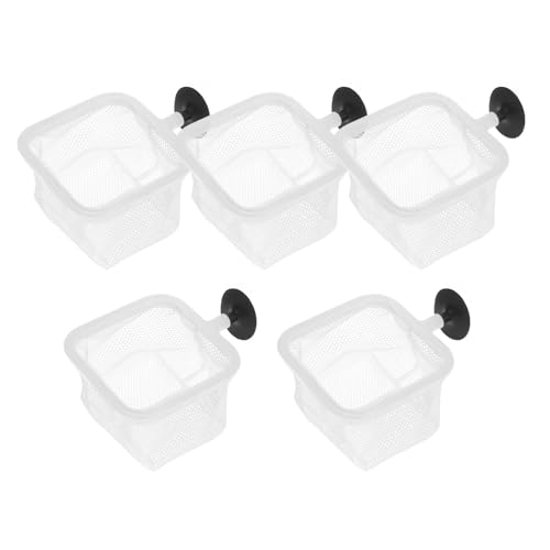 YARNOW 5pcs Fish Breeder Net Suction Cups Divider Nets for Fish Tanks for Shrimp and Fry Protection Prevents Easy Installation Versatile Use