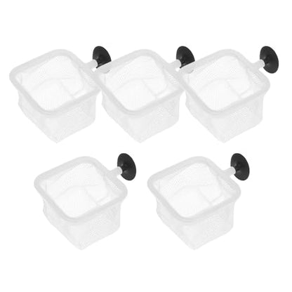 YARNOW 5pcs Fish Breeder Net Suction Cups Divider Nets for Fish Tanks for Shrimp and Fry Protection Prevents Easy Installation Versatile Use