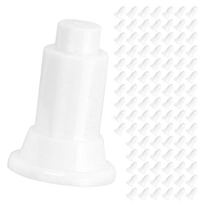 100Pcs Aquarium Isolation Board Support Feet, Adjustable Height PVC Fish Tank Divider Stands, with Food Grade Safety Material, for Easy Cleaning and Stability in Fish Tanks (100 Foot Nails) - color: White