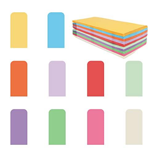 Cash Envelopes 120 Pack 3.5x6.5inch,Colored envelope，Seed envelope，Coin envelope，Colored envelopes for cash, budgets, checks, coins, tickets, jewelry, small items - color: Multicolor-120