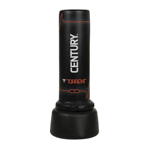 Century Torrent Freestanding Punching Bags - T1 or T2 Options | Black Free Standing Training Heavy Bag | Ideal for Martial Arts, Boxing, Kickboxing and Cardio Workouts | Designed for Men and Women