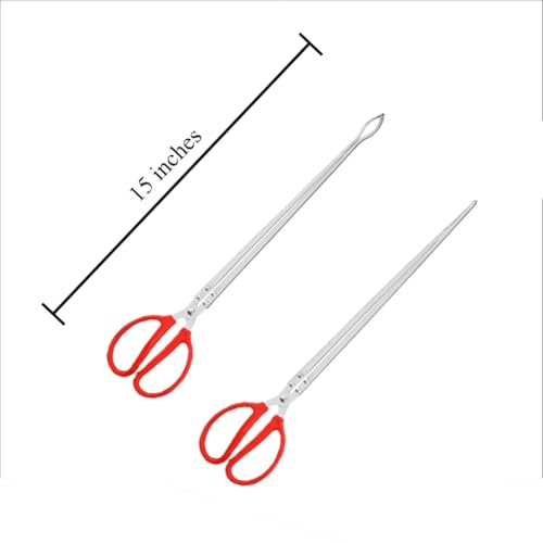 2 Pcs Tongs for Live Crab, Reptile Feeding, Snake,Eel,Charcoal, Crabs, Shells Picking Tongs at Low Tide Explore The Tide Pools
