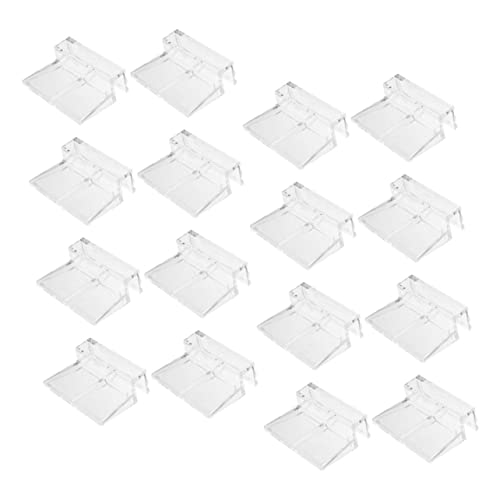 MERRYHAPY 16Pcs Acrylic Aquarium Lid Support Racks Fish Tank Cover Holders Durable and Easy to Install for Preventing Fish from Jumping