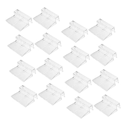 MERRYHAPY 16Pcs Acrylic Aquarium Lid Support Racks Fish Tank Cover Holders Durable and Easy to Install for Preventing Fish from Jumping
