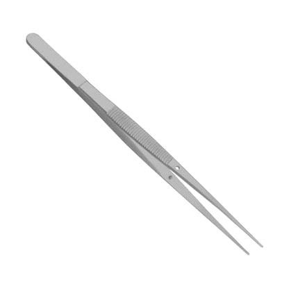 Fine Point - Micro Tweezers Forceps - Splinter Remover Pliers College Cotton Pliers Stainless Steel (Straight 6") - size: Straight 6"