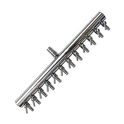 Aquarium Air Valve 12 Way Inline Manifold Air Flow Pump Tubing Splitter Lever Control Valve