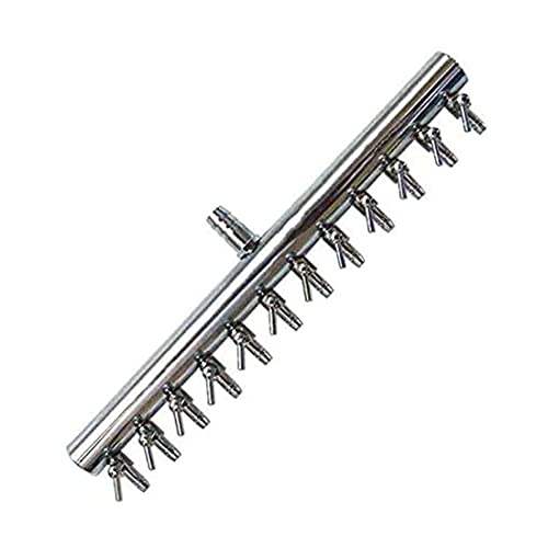 Aquarium Air Valve 12 Way Inline Manifold Air Flow Pump Tubing Splitter Lever Control Valve