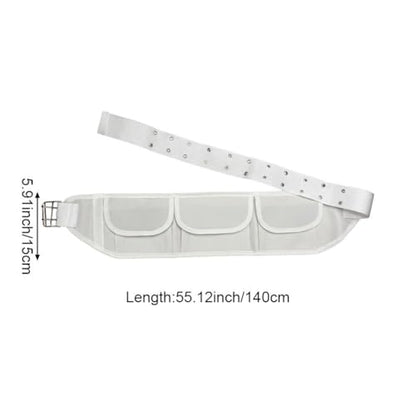 Hajj Umrah Waist Belt Ihram Pilgrimage Bag with Zip Pockets for Passport Money Travel Organizer - color: Three-pocket Style