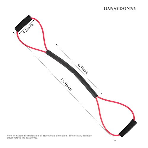 𝐇𝐀𝐍𝐒𝐘𝐃𝐎𝐍𝐍𝐘 Boxing Resistance Bands for Explosive Strength and Speed Training - Enhance Your Boxing Skills Anywhere, Anytime - color: Red (20LB)