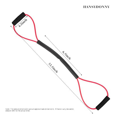 𝐇𝐀𝐍𝐒𝐘𝐃𝐎𝐍𝐍𝐘 Boxing Resistance Bands for Explosive Strength and Speed Training - Enhance Your Boxing Skills Anywhere, Anytime - color: Red (20LB)