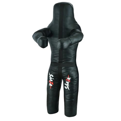 Shaza MMA BJJ Wrestling Throwing Dummy Bag, Durable PU Leather, Unfilled (40 inch | 100 cm)