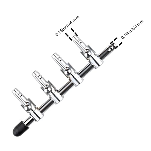 Aquarium Air Valve 4 Way Inline Manifold Air Flow Pump Tubing Splitter Lever Control Valve 4-Pack