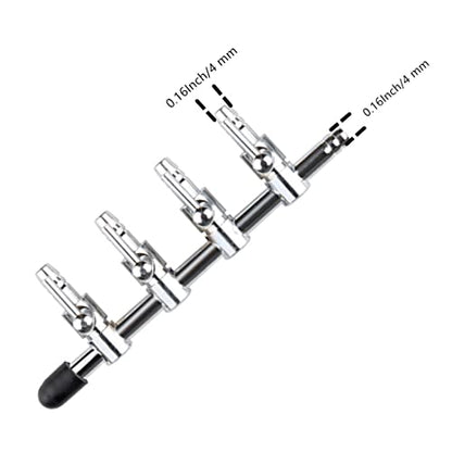 Aquarium Air Valve 4 Way Inline Manifold Air Flow Pump Tubing Splitter Lever Control Valve 4-Pack