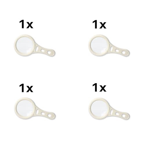 MagnetMag Wheat Magnifier, 3X Magnification with 6X Spot Lenses | Attaches to Metal Surfaces like Refrigerators - Organic 3x Handheld Magnifying Glass (DX-50EF)
