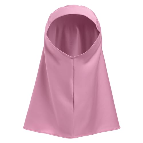 ODASDO Newborn Infant Baby Girls Muslim Abaya Prayer Dress with Hijab Middle East Arabian Dubai Robe Ramadan Eid Clothes - color: Purple Pink, size: 6-12 Months