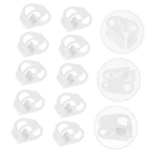 Ciieeo 10-Piece Silicone Tube Clamps Adjustable Hose Stop Clips for Water Regulation Siphon Hose Clip and Shut Off Compatible Tubing Sizes