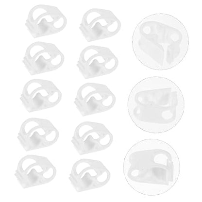 Ciieeo 10-Piece Silicone Tube Clamps Adjustable Hose Stop Clips for Water Regulation Siphon Hose Clip and Shut Off Compatible Tubing Sizes