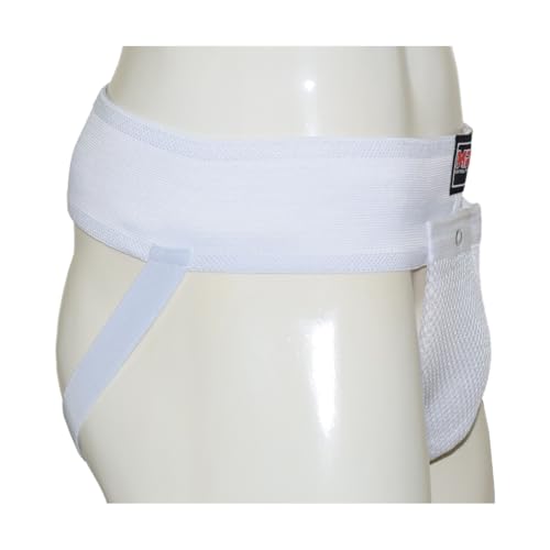 MRX Men's Boxing MMA Groin Guard Plastic Cup Inserted Adult Abdominal Protector - color: White, size: XX-Large
