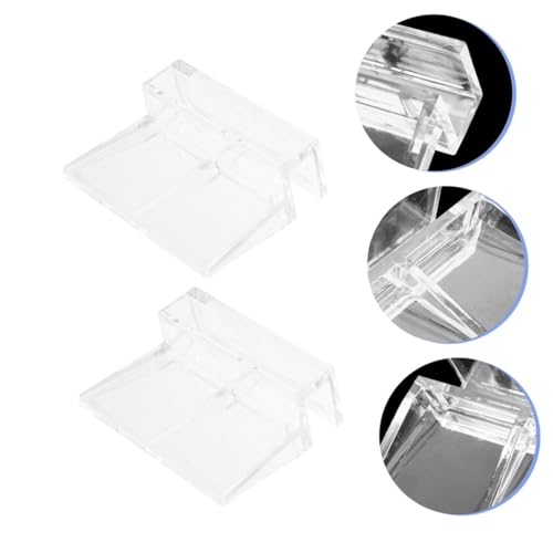 BESPORTBLE 12pcs Acrylic Aquarium Cover Clip Fish Tank Glass Lid Support Holder for Rimless Aquariums Easy Installation Design for Thickness