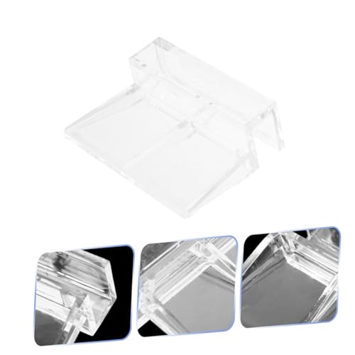Toddmomy 12Pcs Aquarium Lid Clips Clear Acrylic Fish Tank Support Holders Durable Material Secure Fit for Glass Covers Prevent Slipping and Ensure Fish Safety