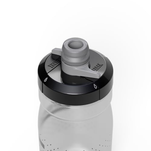 CamelBak Podium Water Bottle 15oz, Carbon | Compact 15oz Size, Lightweight Design, Secure Cage Fit, High Flow Cap, Easy Squeeze Feel - color: Carbon