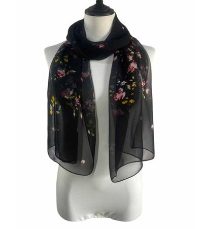 Acotavie Scarfs for Women Lightweight Fashion Scarves Print Floral Pattern Scarf Shawl Wraps - color: C04