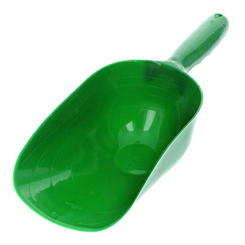 ASR Outdoor 2-Cup Large Feed Scoop, Plastic Hand Trowel - Green