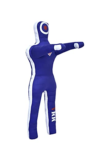 MMA Sports Brazilian JIU Jitsu Grappling Submission Throwing Dummy Punching Heavy Bag Kick Boxing Dummies UNFILLED - color: Blue-1, size: 5ft, style: Standing