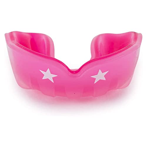 YOKKAO Muay Thai Boxing Mouth Guard – Boil and Bite Mouthguard with case for All Contact Sports, Easy Breathing Mouthpiece for Adults - Pink - color: Clear Pink