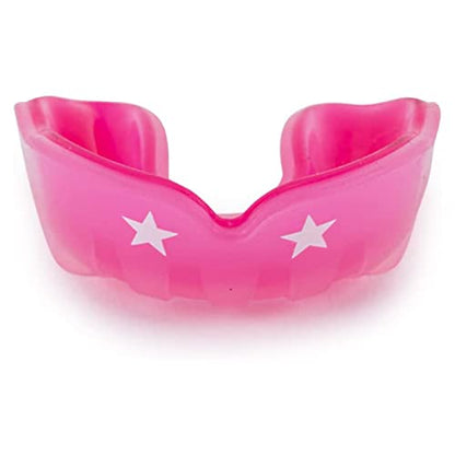 YOKKAO Muay Thai Boxing Mouth Guard – Boil and Bite Mouthguard with case for All Contact Sports, Easy Breathing Mouthpiece for Adults - Pink - color: Clear Pink