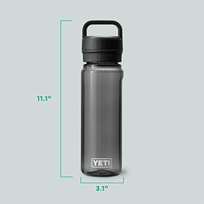 YETI Yonder Water Bottle with Yonder Chug Cap, Lightweight, Leakproof and BPA-Free - color: Charcoal, style: 25oz