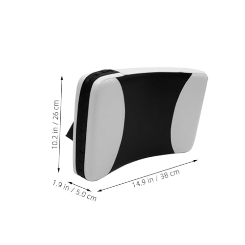 Kick Pad Curved Taekwondo Training Shield Absorption for Kickboxing and Martial Arts Suitable for All Ages Black and White Small