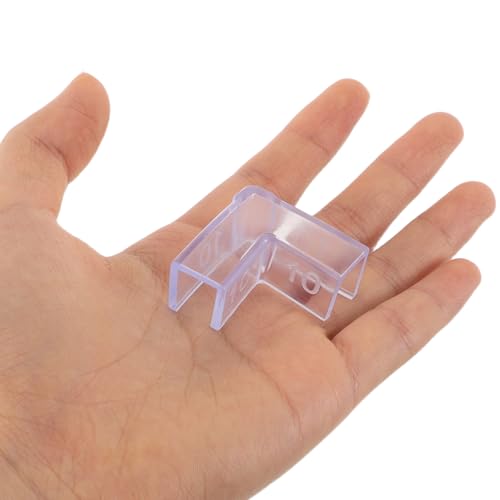 COHEALI 25pcs Fish Tank Glass Corner Protectors L-Shaped Edge Guards for 10mm Aquarium Glass, PVC Fish Tank Edge and Corner Safety Pads for Babyproofing and Furniture Protection