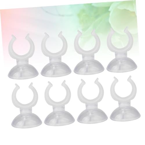 FOMIYES 3sets Cups Heavy Duty for Aquarium Fish Tank Holder Clamp Easy Install Clip 8pcs*3