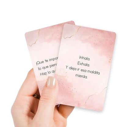 Spanish Positive Affirmation Cards for Women | Woman Daily Motivations | Mindfulness, Inspiration and Meditation Deck | Ideal for Moms, Daughters - style: women