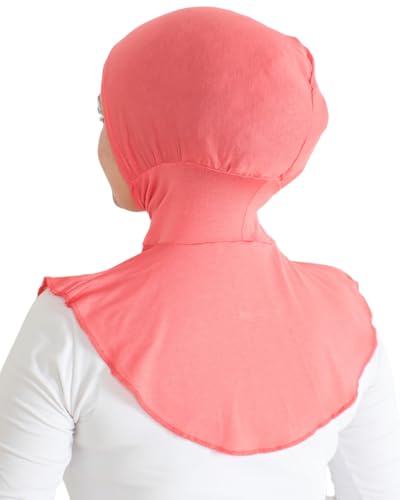 Prien Sport Hijab For Women, Muslim Head Scarf, Flexible Turban Girls, Chic Islamic Wear For Gym, Neck Collar Bonnet Viscose - color: Brink Pink