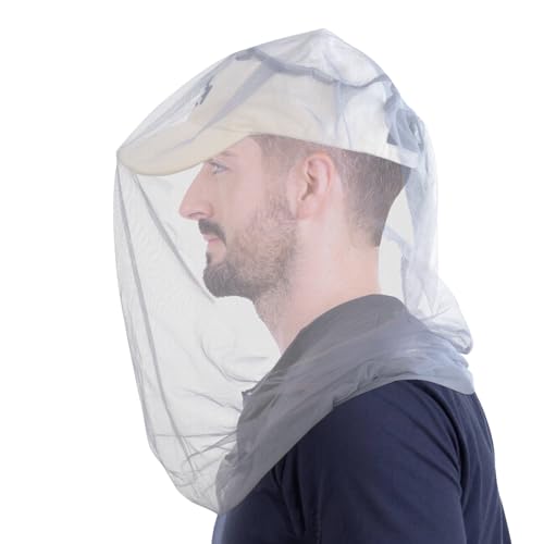 South to East Mosquito Head Net for Insect 2 Pack, Fly & Bug Protection | Ultra Large & Long, Extra Fine Holes,Outdoor Gear for Camping, Hiking, Fishing, Gardening, Safari, Fit All Hats, Light Grey - color: Light Grey