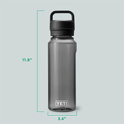 YETI Yonder Water Bottle with Yonder Chug Cap, Lightweight, Leakproof and BPA-Free - color: Charcoal, style: 34oz