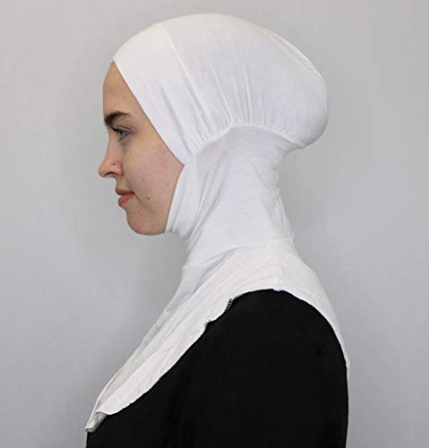 Modefa Ninja Hijab Bonnet Underscarf Cap - color: White