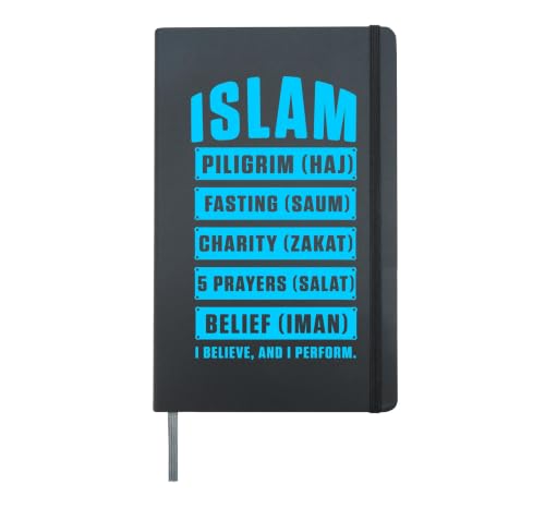 Islam Fasting Ramadan Allah Muslim Mosque Religion Eid Gift Hardcover Journal, Black