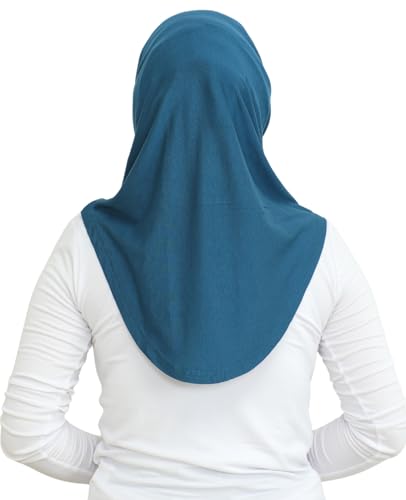 Prien Sport Instant Hijab For Women, Muslim Cotton Turban, Soft Head Scarf, Ready To Wear Hijabs Prayer Clothes, Islamic Wear - color: Turquoise