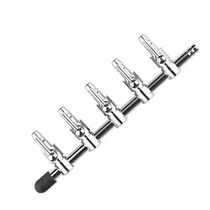 Aquarium Fish Tank Air Flow Control Lever Pump 5 Way Inline Manifold Air Flow Pump Tubing Splitter Lever Control Valve 3-Pack