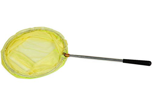 RESTCLOUD Bait Net and Fishing Landing Net with Telescoping Pole Handle Extends to 59 inches - color: Yellow