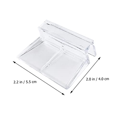 BESPORTBLE 10pcs Acrylic Support Brackets for Fish Tanks Easy Install Clips for Glass Lightweight and Stable Aquarium Cover Frame