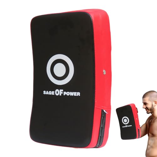 Curved Strike Pad - Professional Boxing Arm Pad, Secure Training Pads, Multi Function Martial Arts Target | Karate Kickboxing MMA Fitness for Karate Kickboxing MMA Fitness - color: red