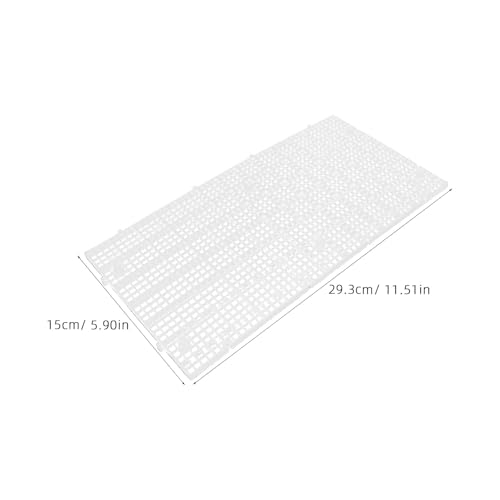 Abaodam 10pcs Plastic Egg Crate Divider Panel 30x15cm Aquarium Grid Mesh Bottom Filter Board for Fish Tank Separation and Breeding Isolation