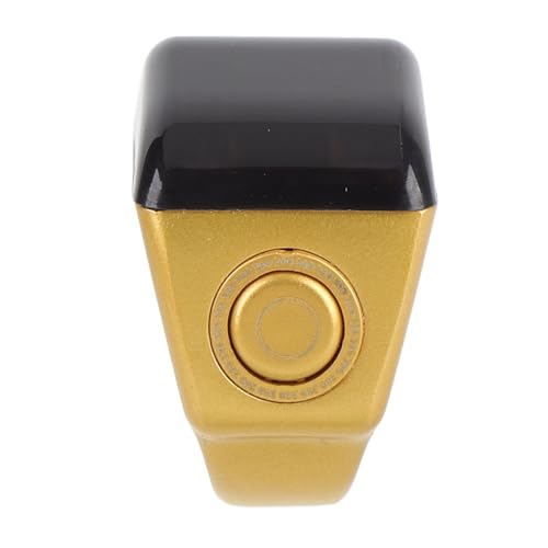 GLOGLOW Smart Tasbih Zikr Ring Digital Tasbeeh Counter Smart Ring with IP67 15-Day Battery Counts for Muslim Islamic Prayer Reminder - size: 22mm