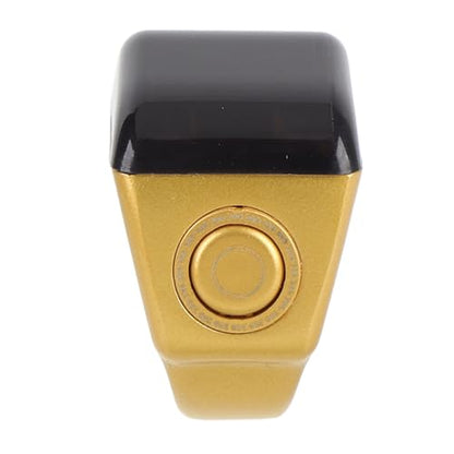 GLOGLOW Smart Tasbih Zikr Ring Digital Tasbeeh Counter Smart Ring with IP67 15-Day Battery Counts for Muslim Islamic Prayer Reminder - size: 18mm