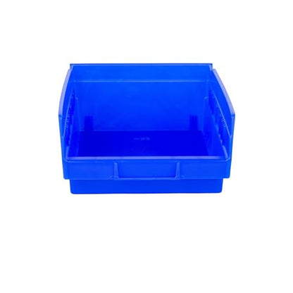 HE HUDSON EXCHANGE 12" x 8" x 4" (12 Pack) Plastic Nesting Storage 12” Shelf Bin, Blue